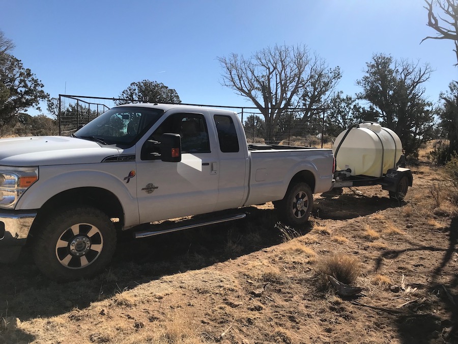 AES Truck with GF Water Trailer